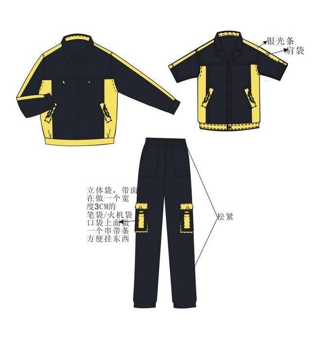 工作服工装款式图